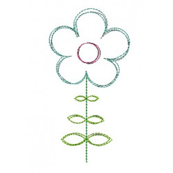 Stickdatei - Mein Garten Blume 6